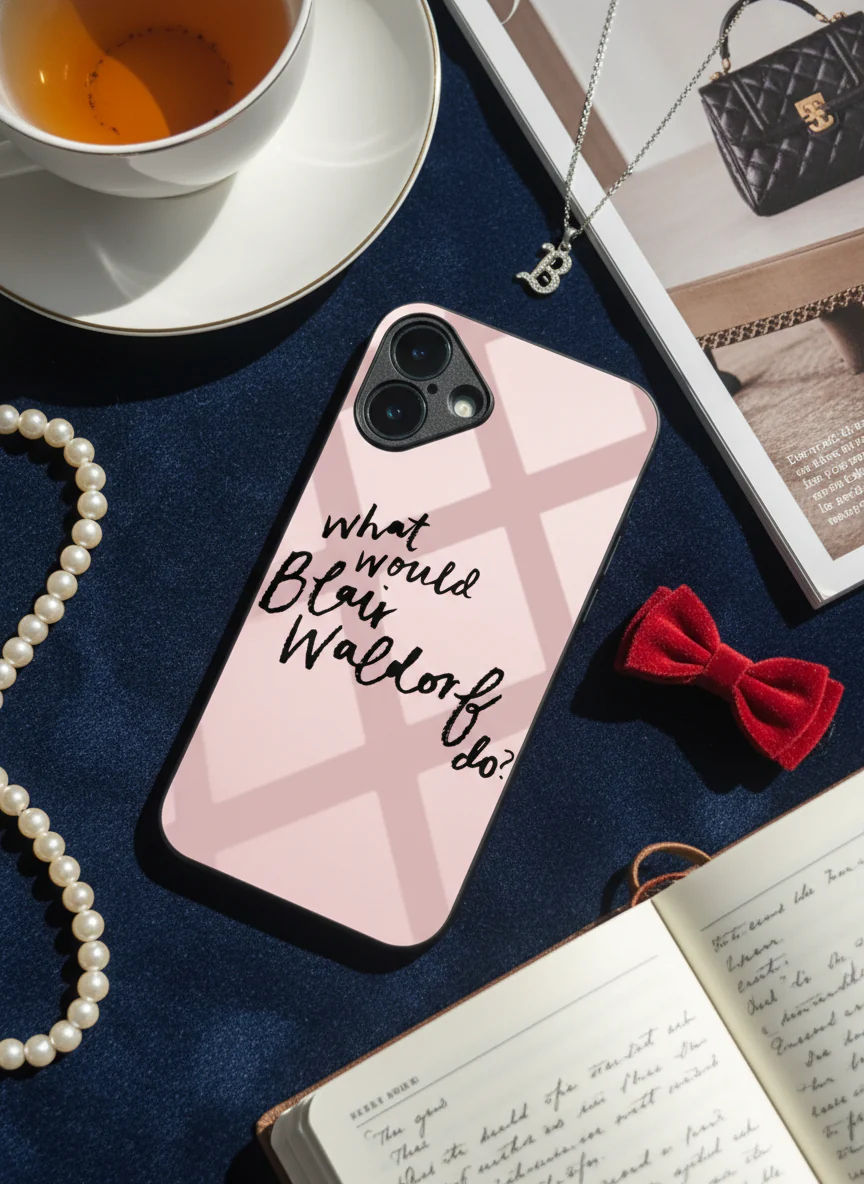 GOSSIP GIRL Queen B Premium Glass Back Cover For iPhone 11-17 Models - Image 8