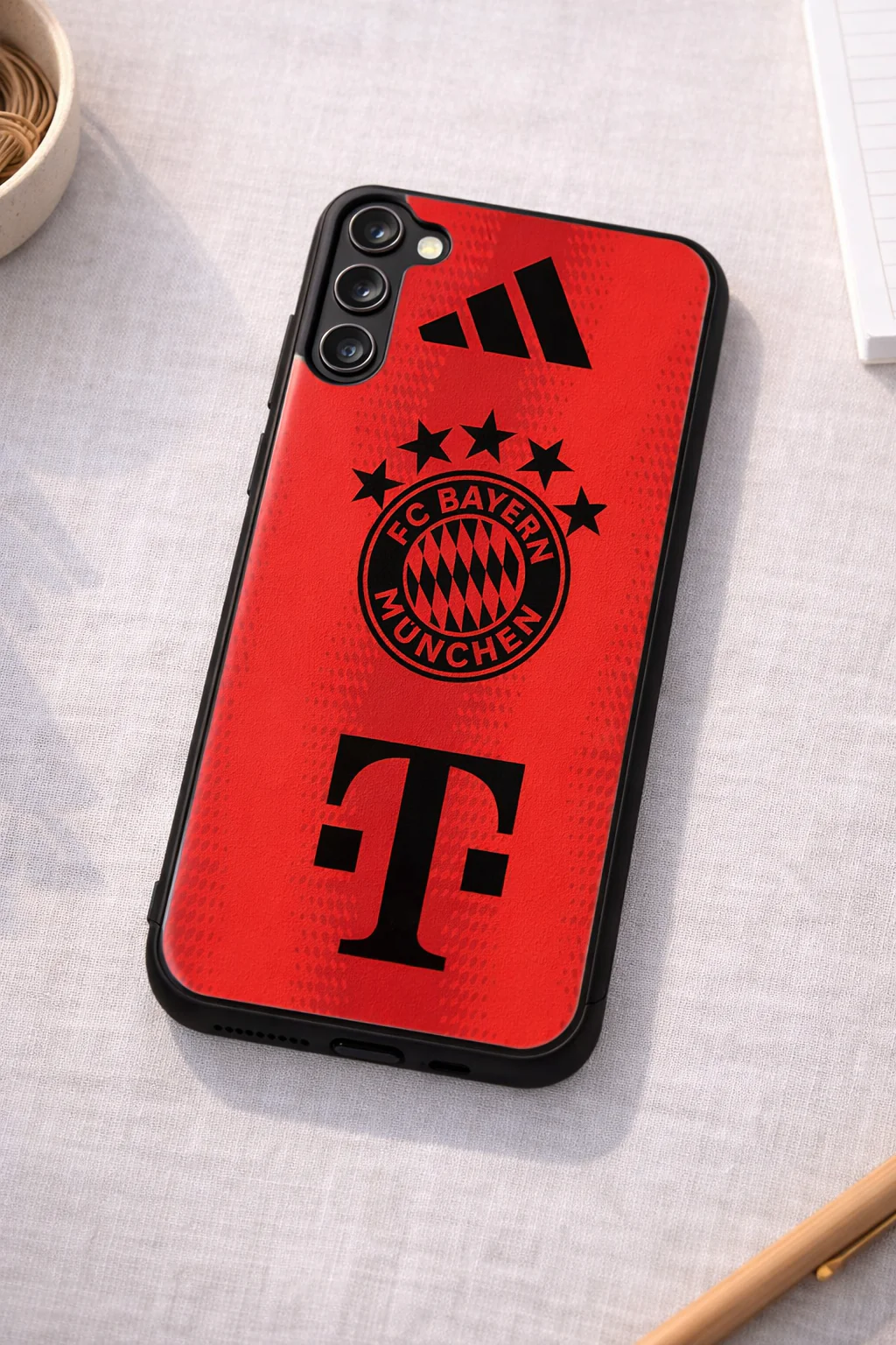 red armour Premium Glass Back Cover For Galaxy S, A, M & F Series - Image 6