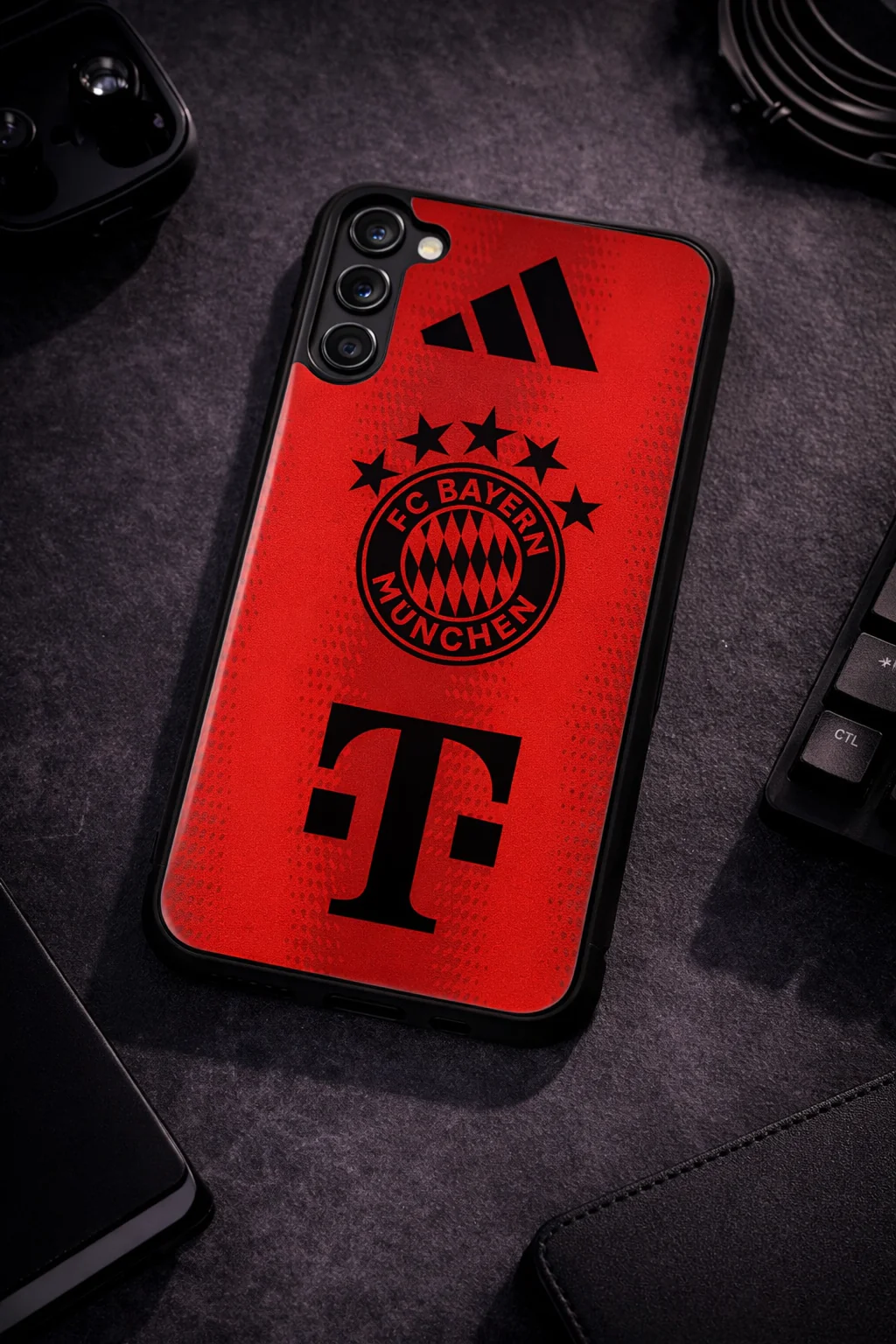 red armour Premium Glass Back Cover For Galaxy S, A, M & F Series - Image 8
