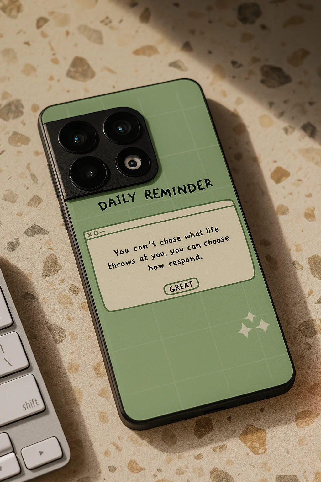 Respond Mode Glass Back Cover For One Plus 13, 12, 11, 10, Nord Series - Image 2