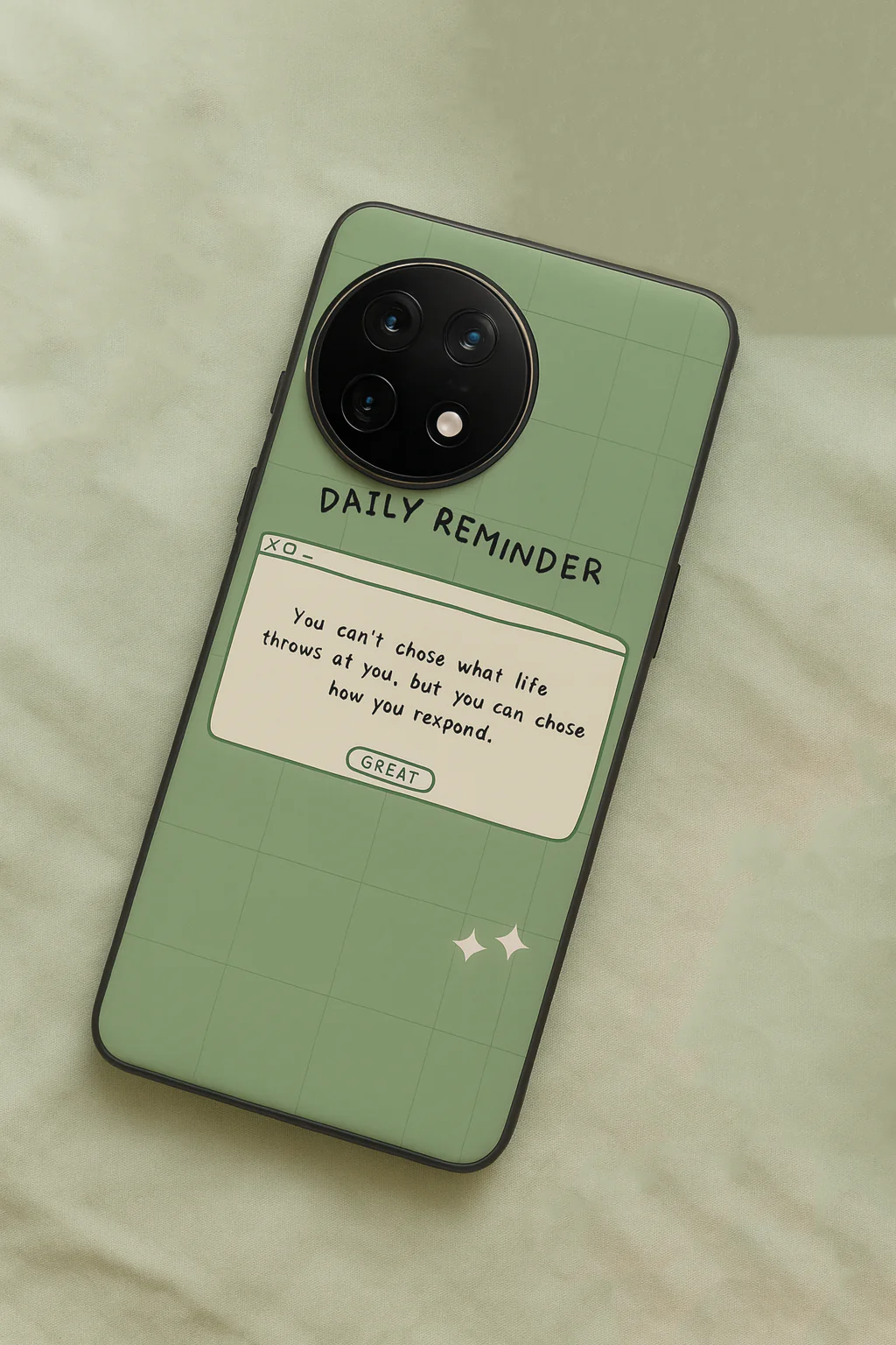 Respond Mode Glass Back Cover For One Plus 13, 12, 11, 10, Nord Series - Image 5