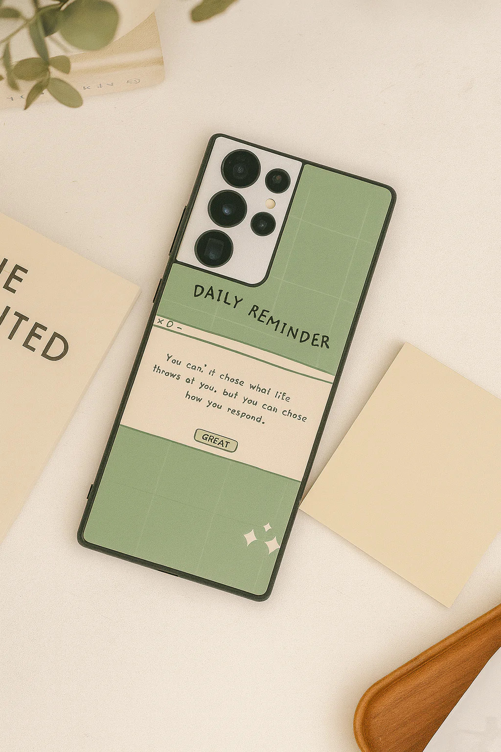 Respond Mode Premium Glass Back Cover For Galaxy S, A, M & F Series - Image 2