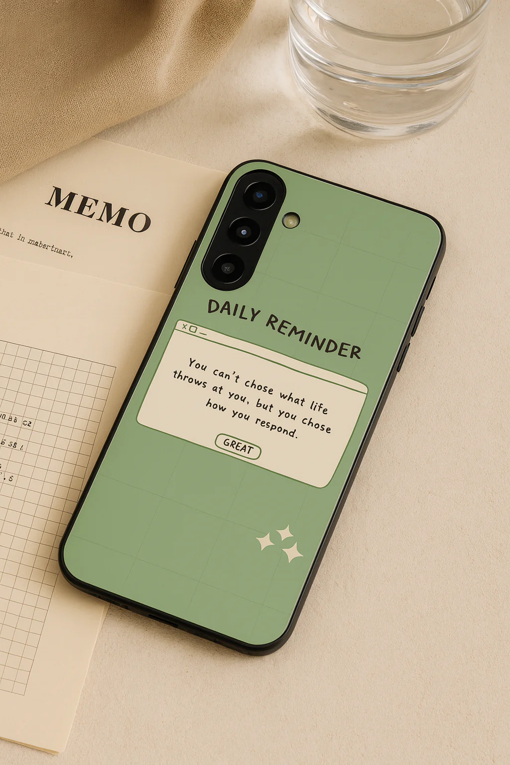 Respond Mode Premium Glass Back Cover For Galaxy S, A, M & F Series - Image 5