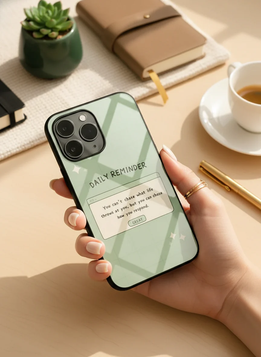 Respond Mode Premium Glass Back Cover For iPhone 11-17 Models - Image 10