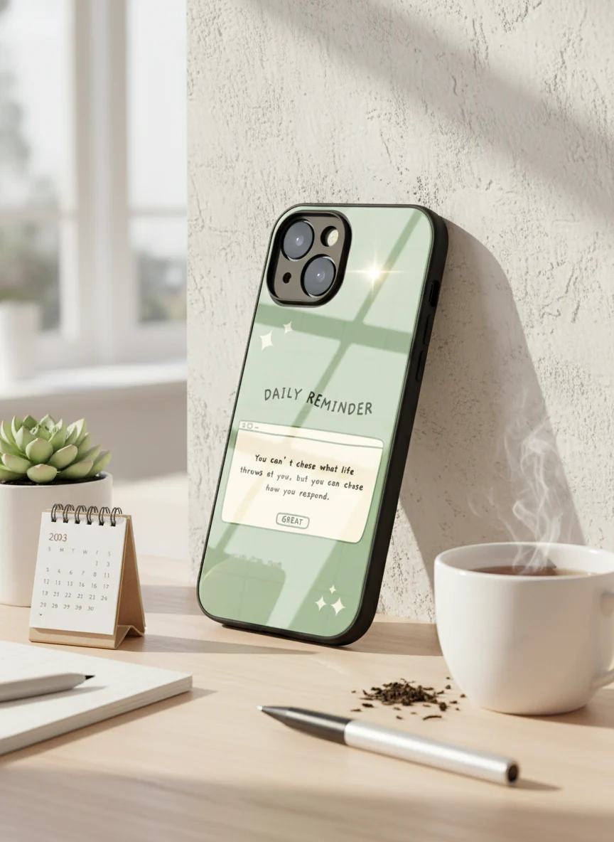 Respond Mode Premium Glass Back Cover For iPhone 11-17 Models - Image 3