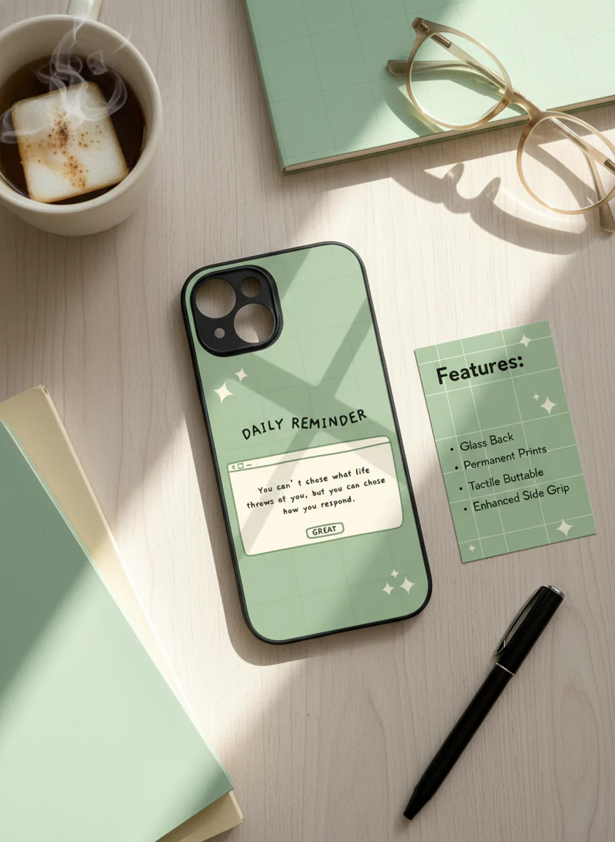 Respond Mode Premium Glass Back Cover For iPhone 11-17 Models - Image 5