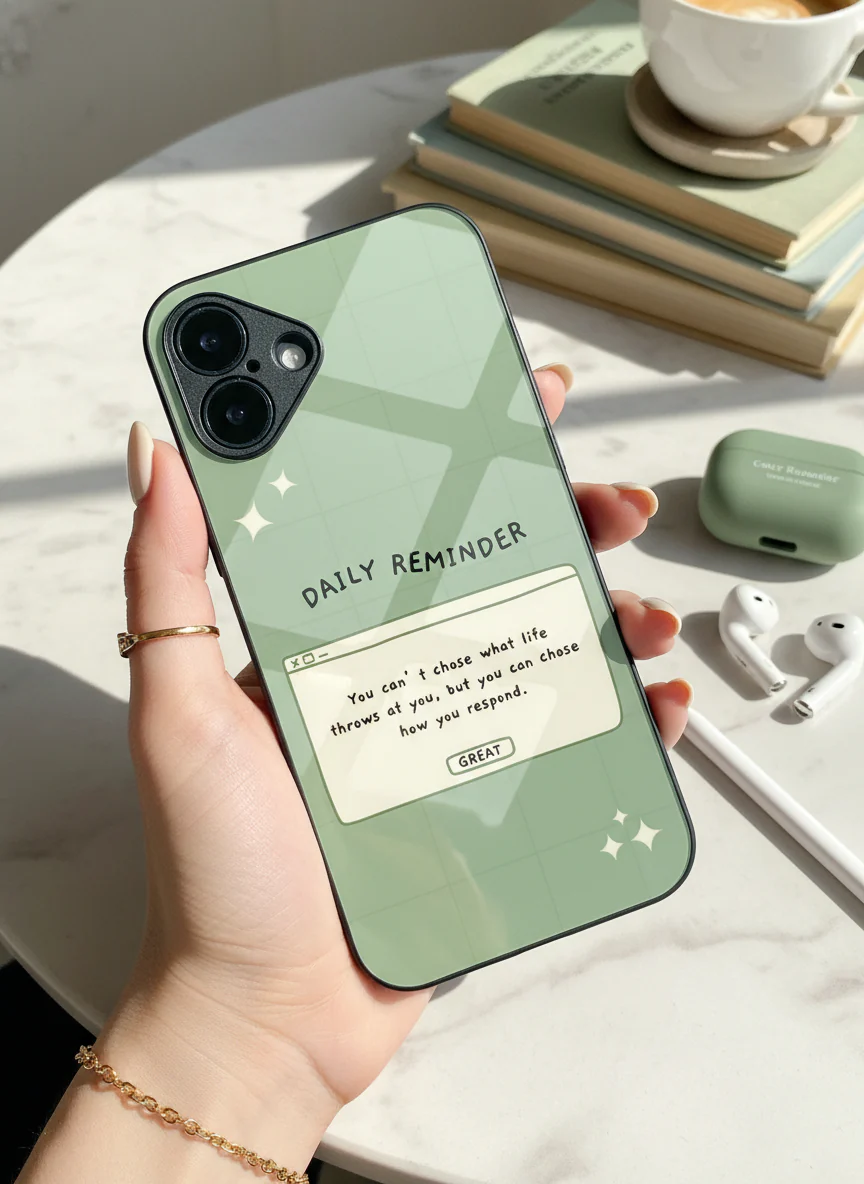 Respond Mode Premium Glass Back Cover For iPhone 11-17 Models - Image 7