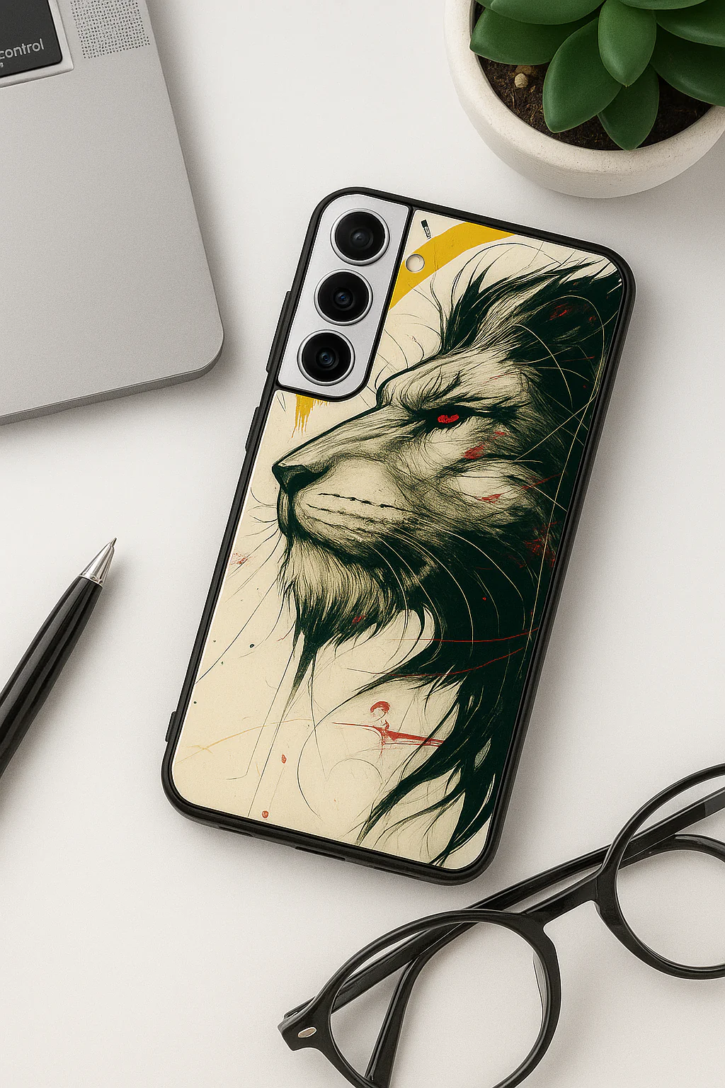 Roar Within Premium Glass Back Cover For Galaxy S, A, M & F Series - Image 4