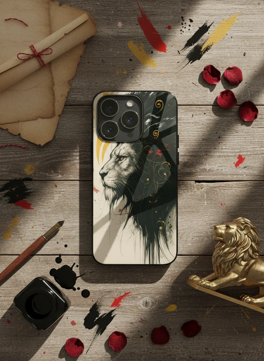 Roar Within Premium Glass Back Cover For iPhone 11-17 Models