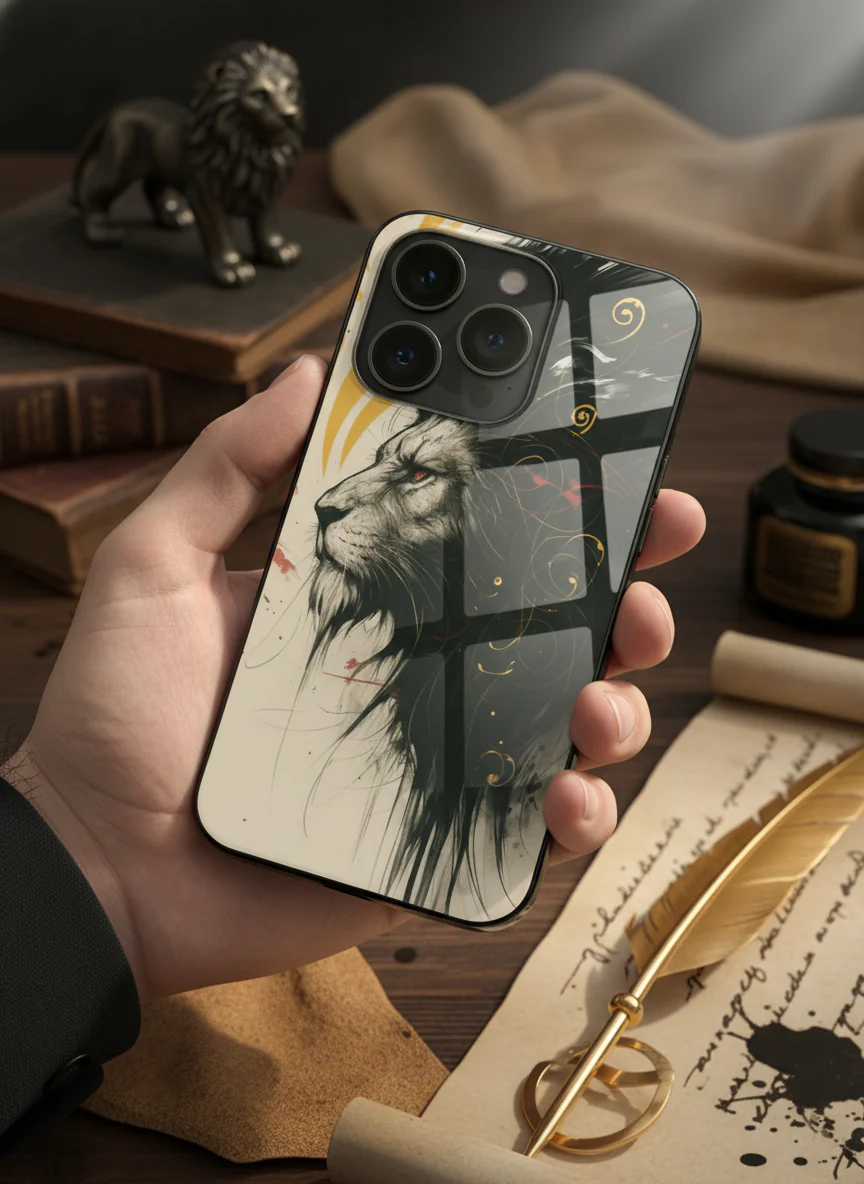 Roar Within Premium Glass Back Cover For iPhone 11-17 Models - Image 2