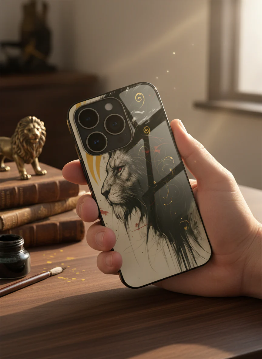 Roar Within Premium Glass Back Cover For iPhone 11-17 Models - Image 7