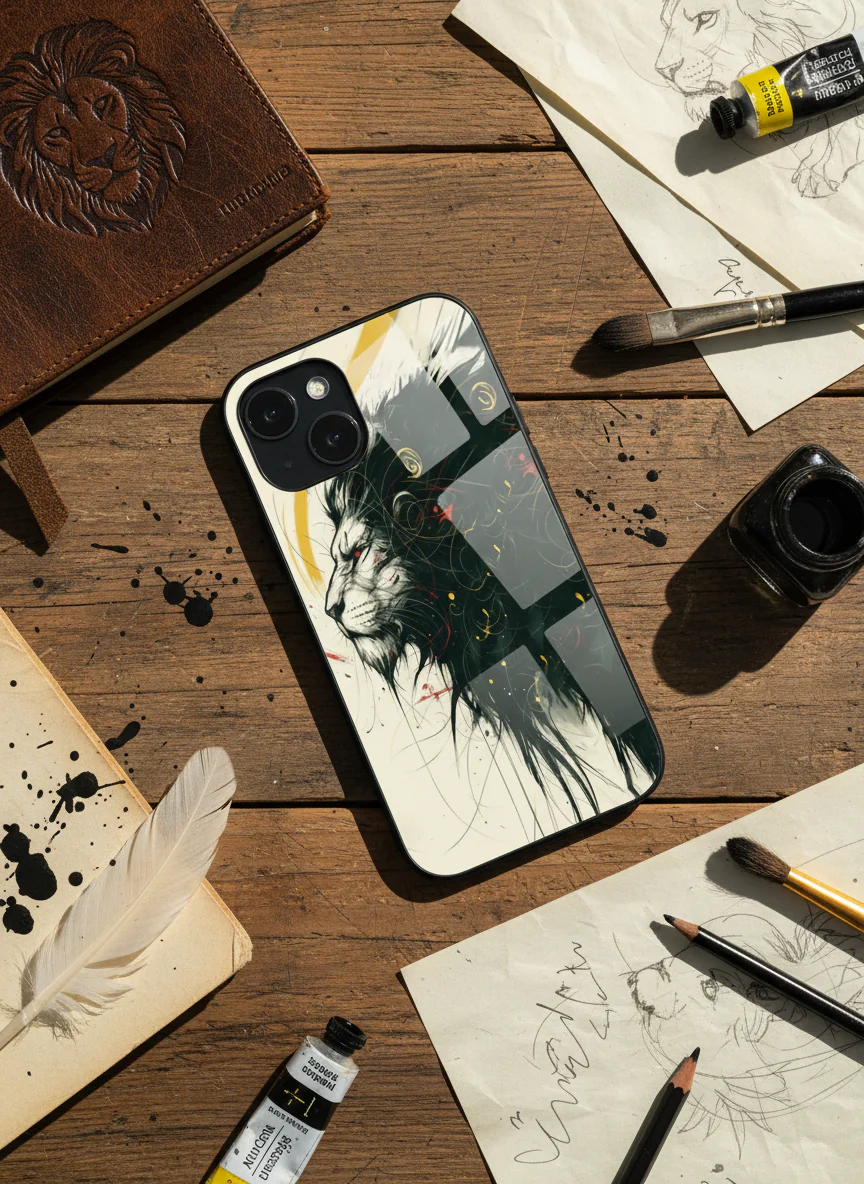 Roar Within Premium Glass Back Cover For iPhone 11-17 Models - Image 9