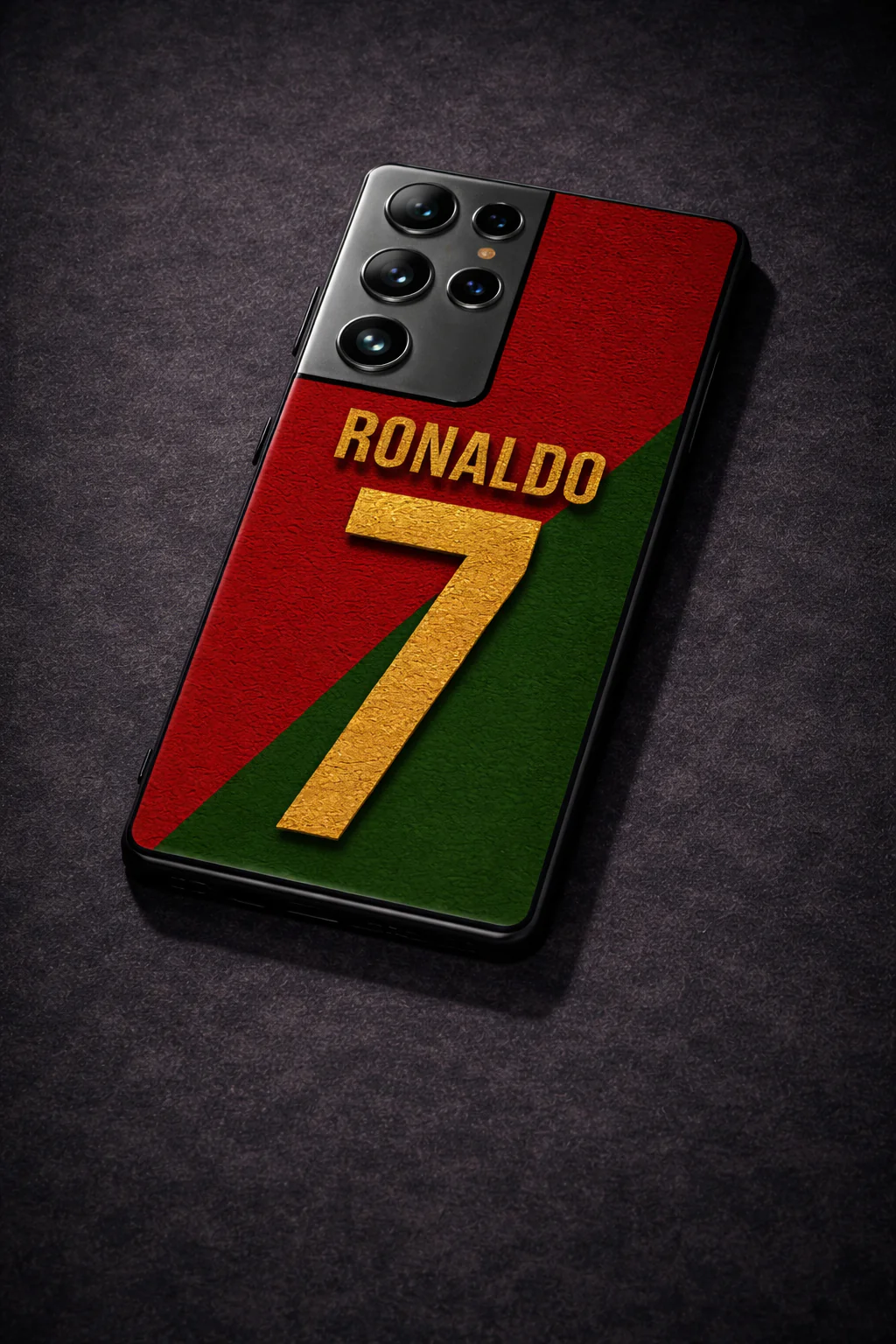 Ronaldo Royale Premium Glass Back Cover For Galaxy S, A, M & F Series