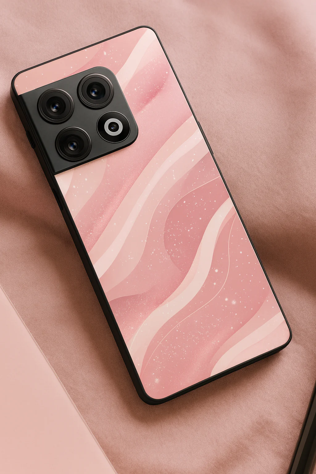 Rose Waves Glass Back Cover For One Plus 13, 12, 11, 10, Nord Series - Image 2