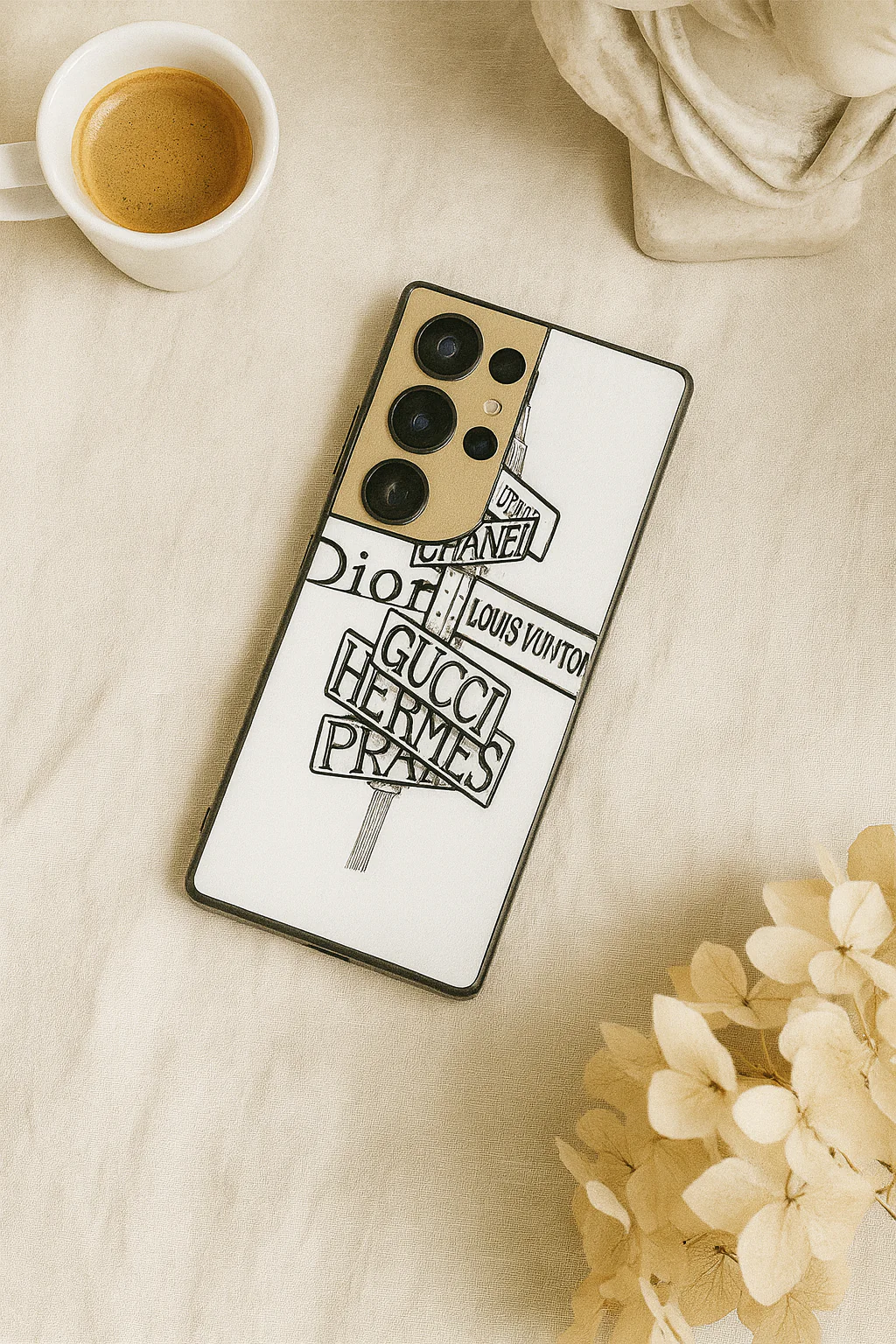 Runway Route Premium Glass Back Cover For Galaxy S, A, M & F Series