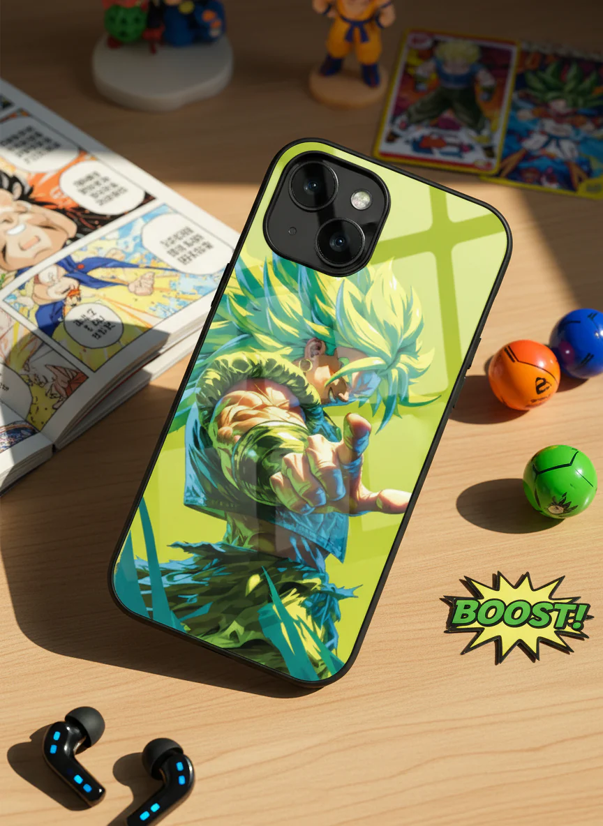 Saiyan Fury Premium Glass Back Cover For iPhone 11-17 Models - Image 11