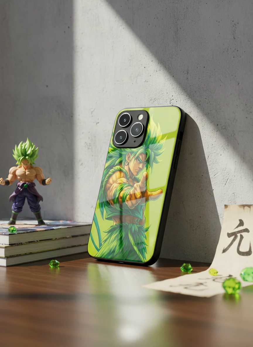 Saiyan Fury Premium Glass Back Cover For iPhone 11-17 Models - Image 12