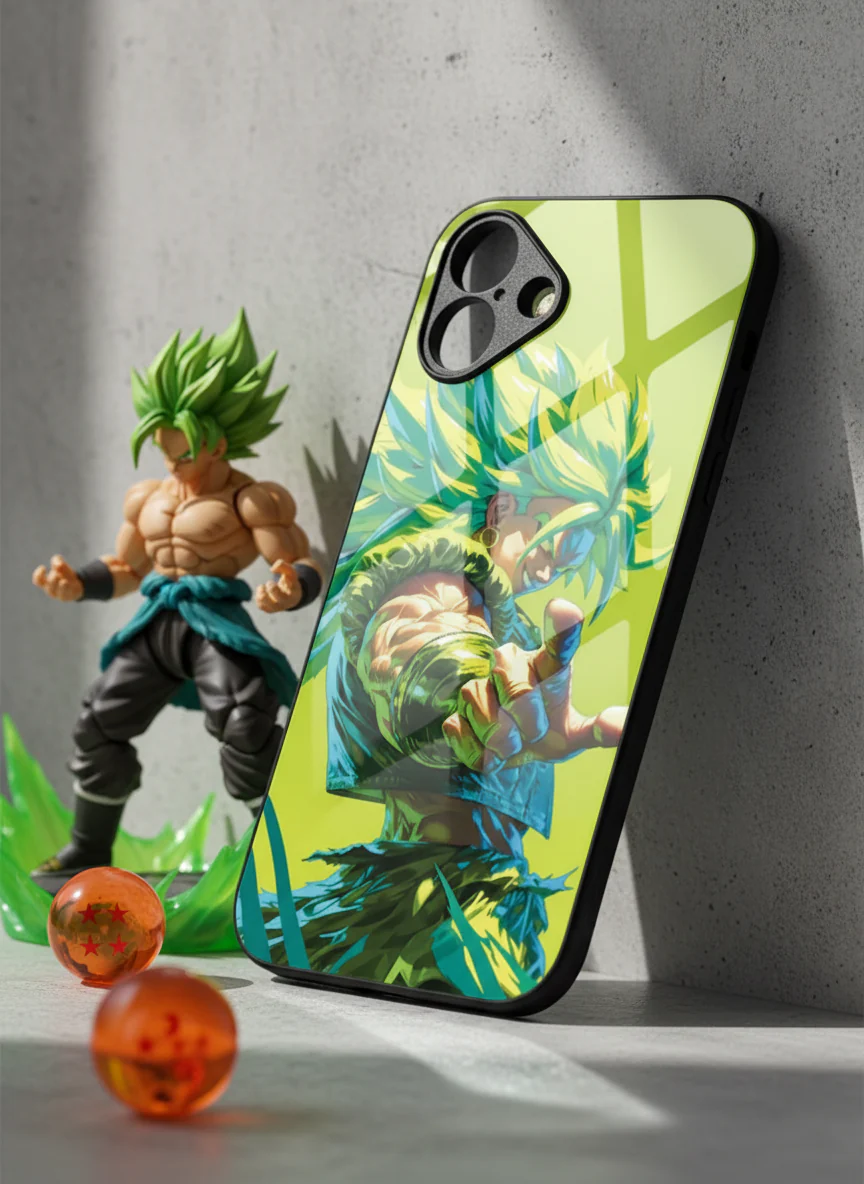 Saiyan Fury Premium Glass Back Cover For iPhone 11-17 Models - Image 15