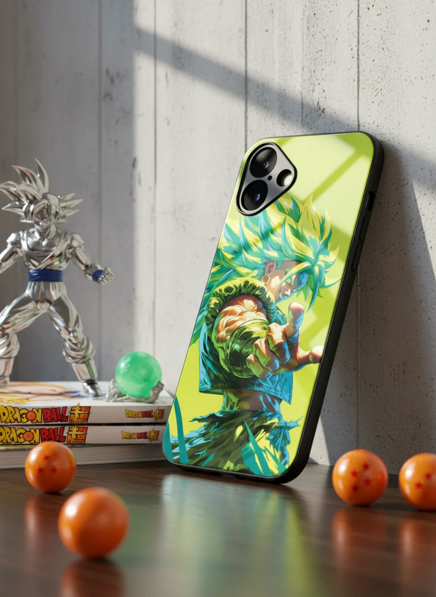 Saiyan Fury Premium Glass Back Cover For iPhone 11-17 Models - Image 6