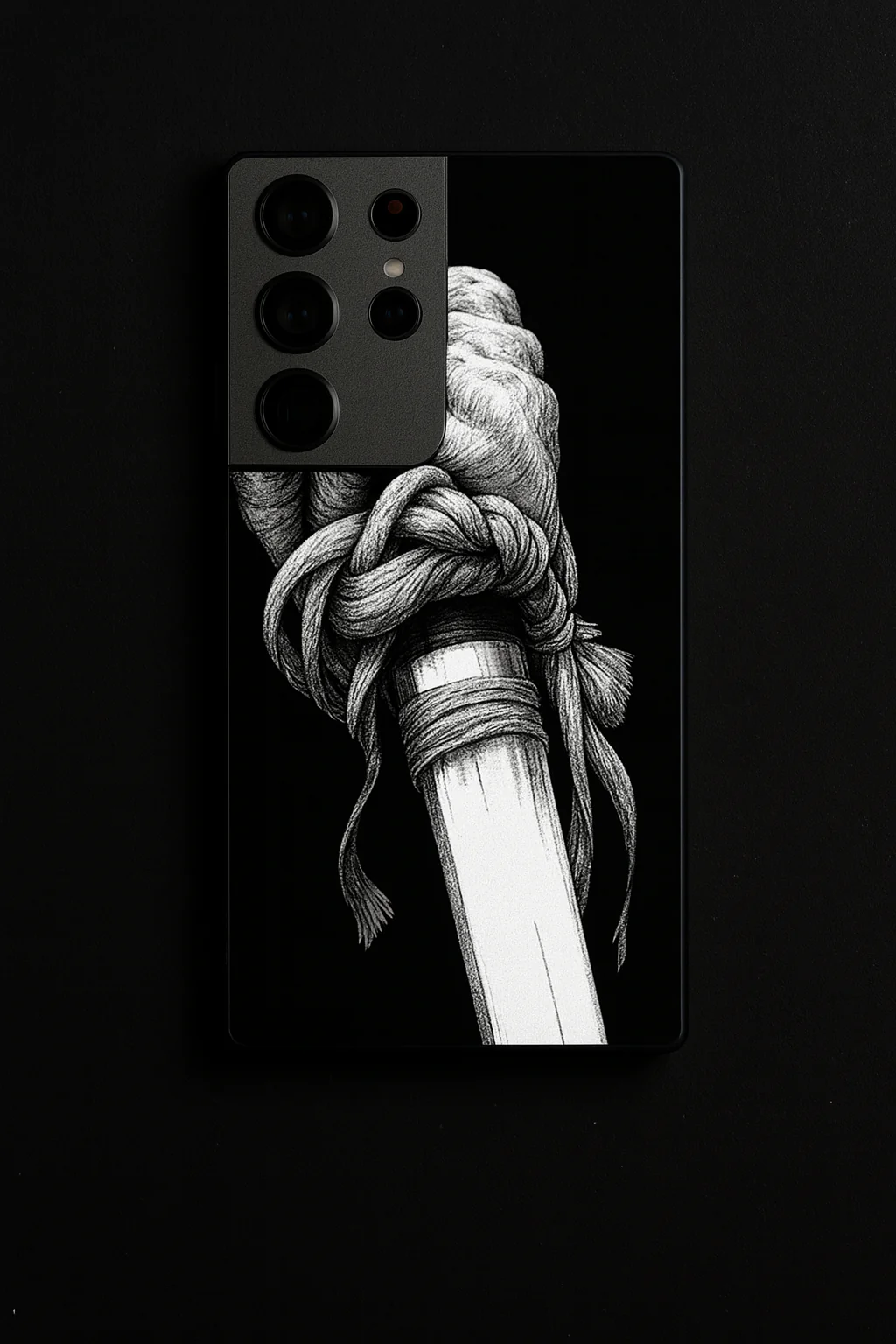 Samurai Grip Premium Glass Back Cover For Galaxy S, A, M & F Series