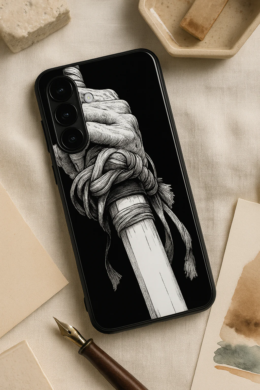 Samurai Grip Premium Glass Back Cover For Galaxy S, A, M & F Series - Image 6