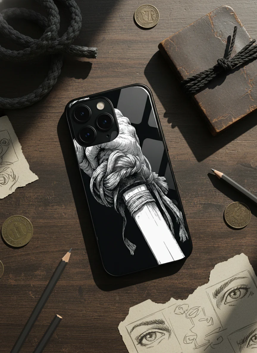 Samurai Grip Premium Glass Back Cover For iPhone 11-17 Models - Image 13