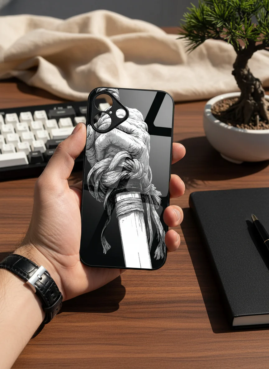 Samurai Grip Premium Glass Back Cover For iPhone 11-17 Models - Image 5
