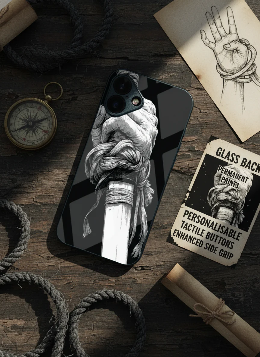 Samurai Grip Premium Glass Back Cover For iPhone 11-17 Models - Image 7
