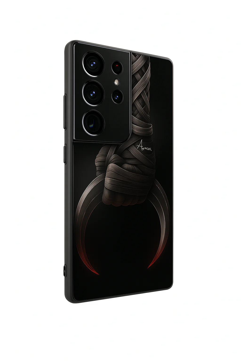 Shadowfang Premium Glass Back Cover For Galaxy S, A, M & F Series - Image 3