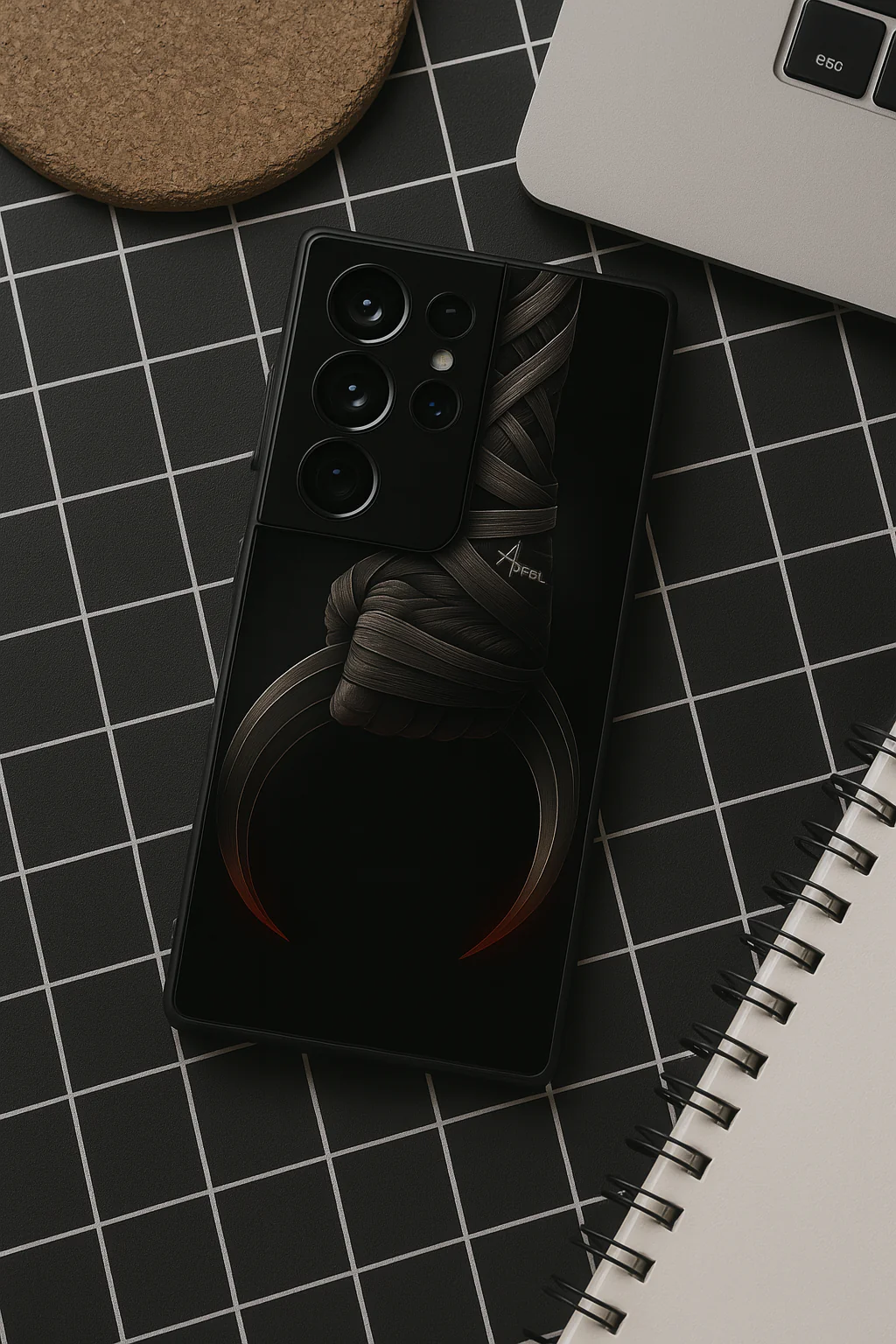 Shadowfang Premium Glass Back Cover For Galaxy S, A, M & F Series - Image 4
