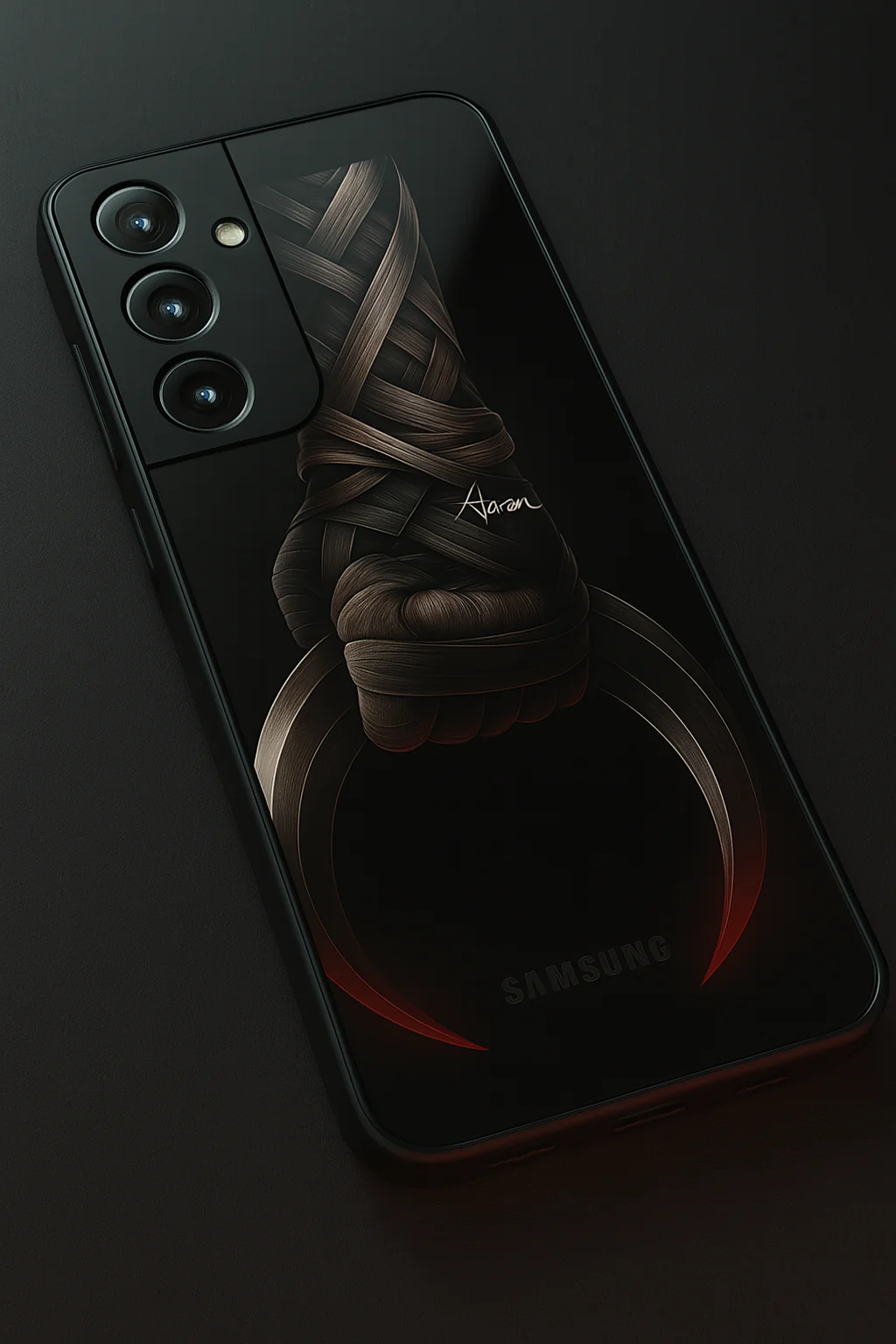 Shadowfang Premium Glass Back Cover For Galaxy S, A, M & F Series - Image 5