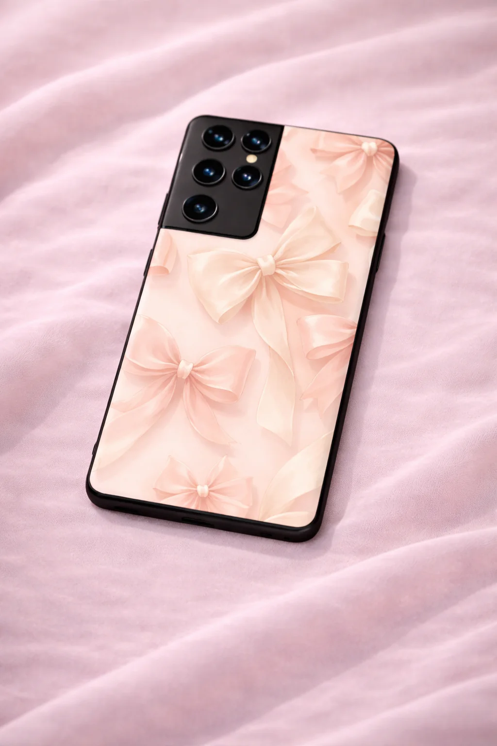 Silky Bows Premium Glass Back Cover For Galaxy S, A, M & F Series - Image 2