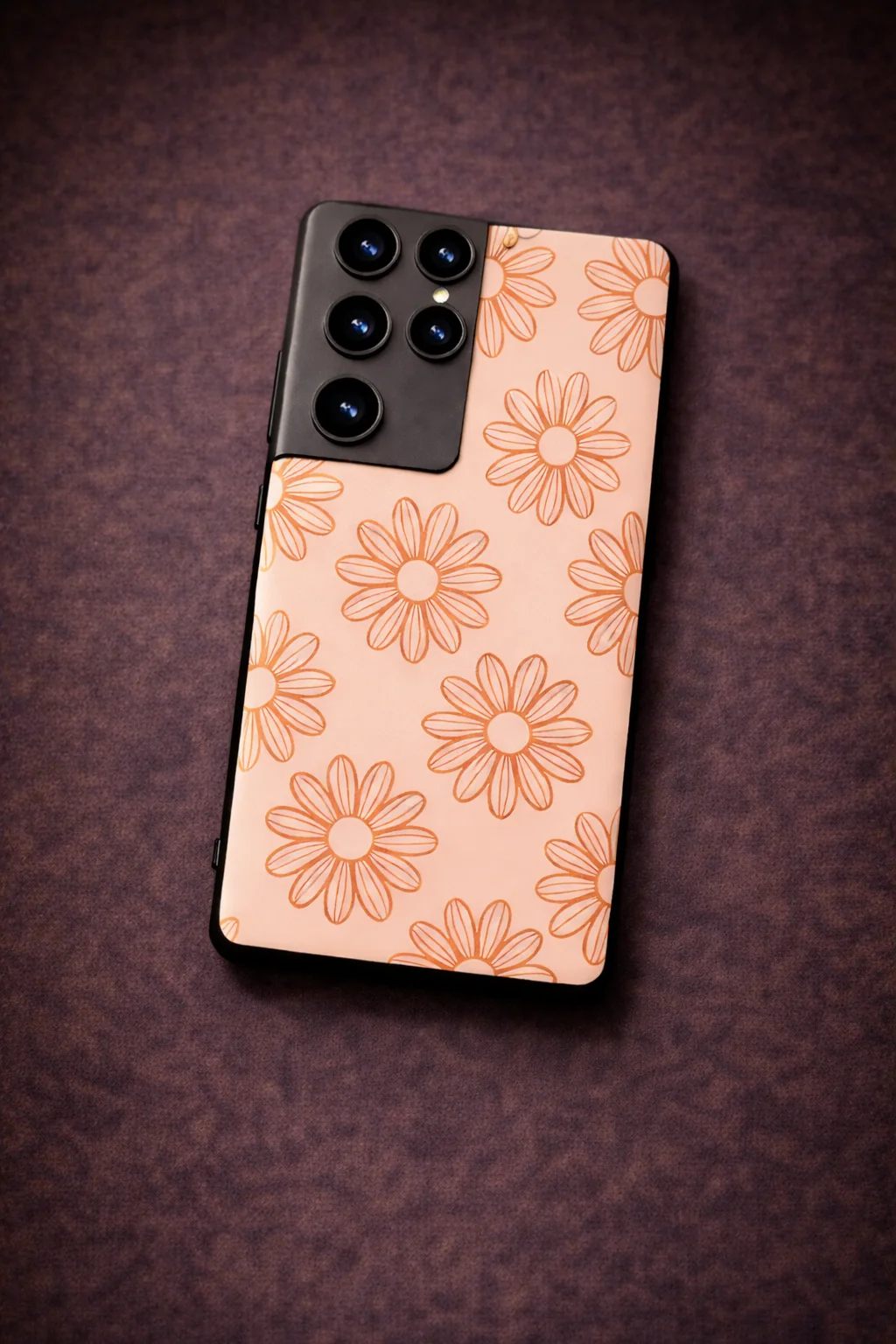 Sketch Petals Premium Glass Back Cover For Galaxy S, A, M & F Series - Image 6
