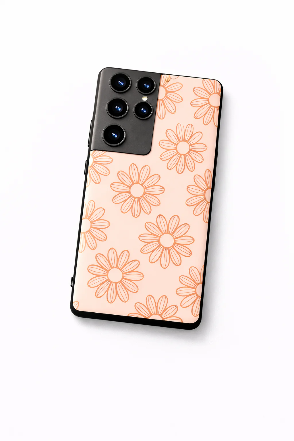 Sketch Petals Premium Glass Back Cover For Galaxy S, A, M & F Series - Image 9