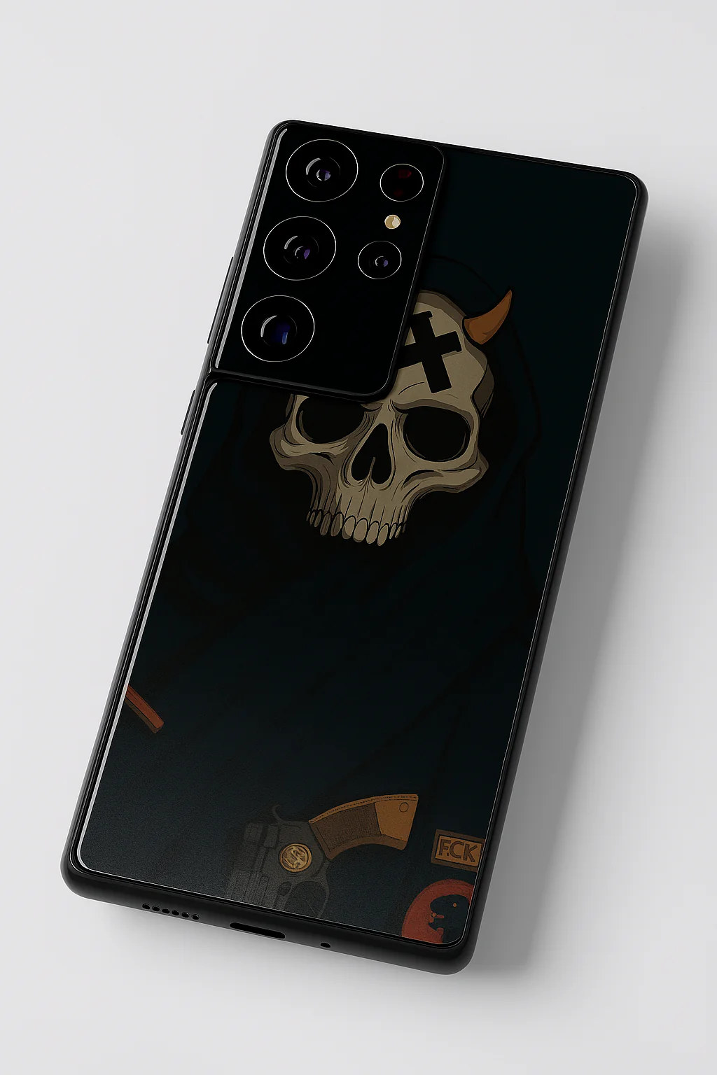 Skullbound Premium Glass Back Cover For Galaxy S, A, M & F Series - Image 3