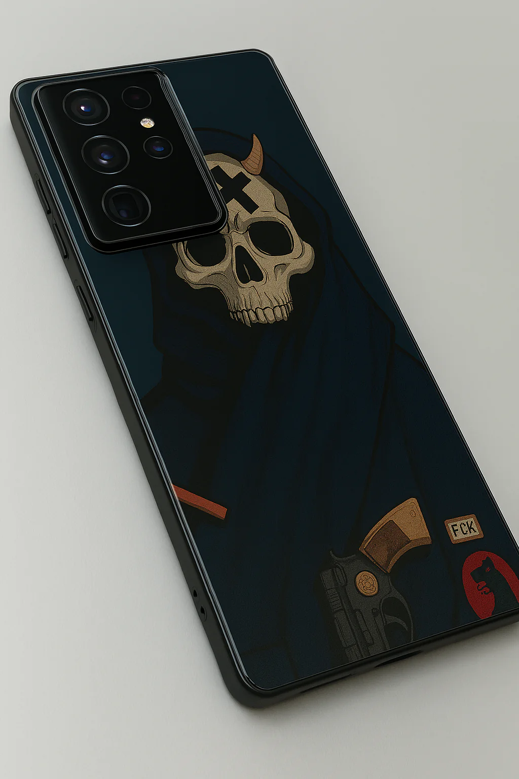 Skullbound Premium Glass Back Cover For Galaxy S, A, M & F Series - Image 4