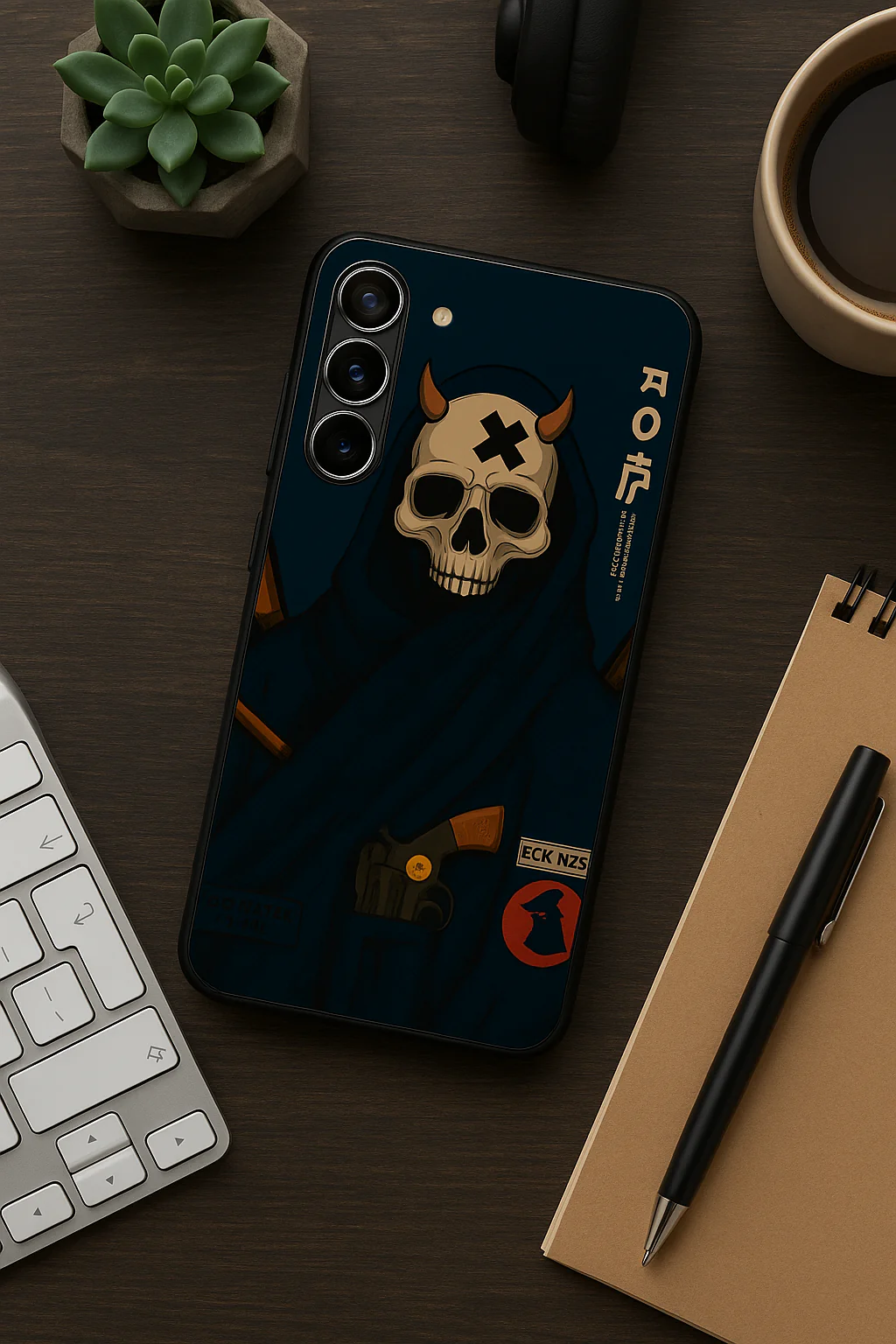 Skullbound Premium Glass Back Cover For Galaxy S, A, M & F Series - Image 5