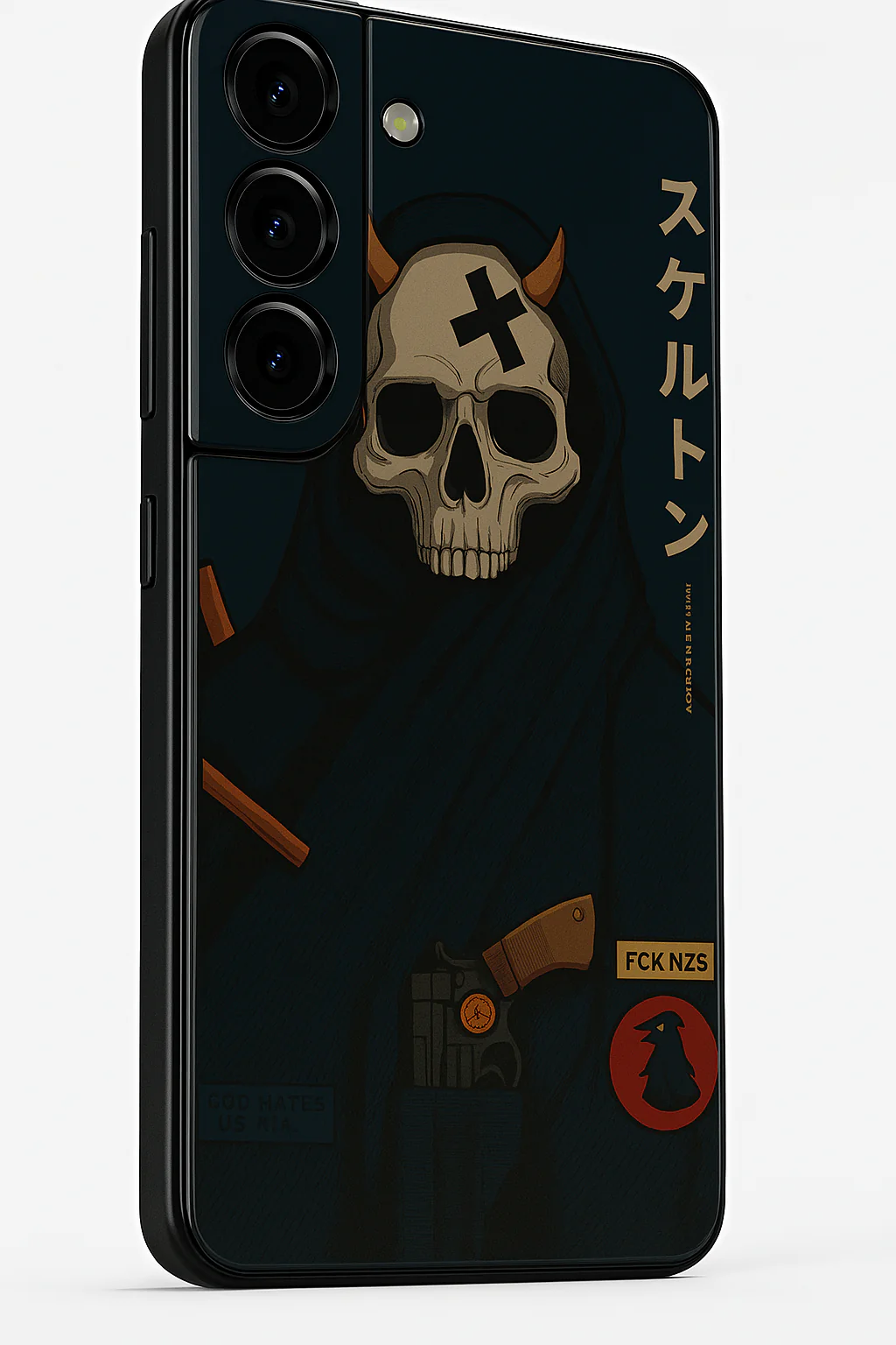 Skullbound Premium Glass Back Cover For Galaxy S, A, M & F Series - Image 7