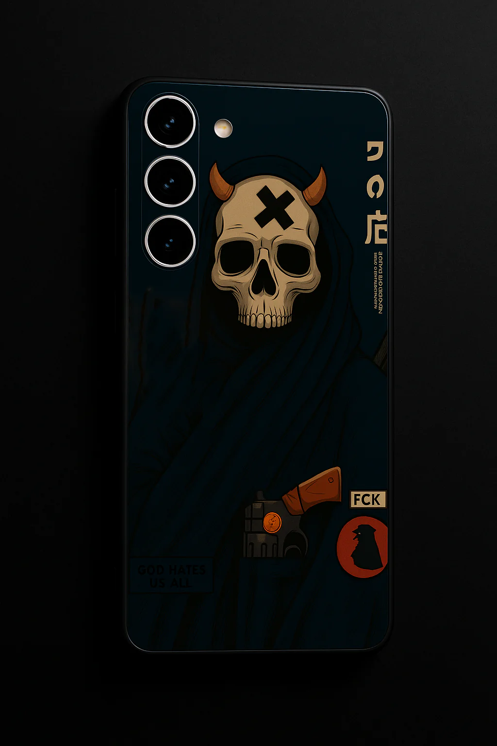 Skullbound Premium Glass Back Cover For Galaxy S, A, M & F Series - Image 8