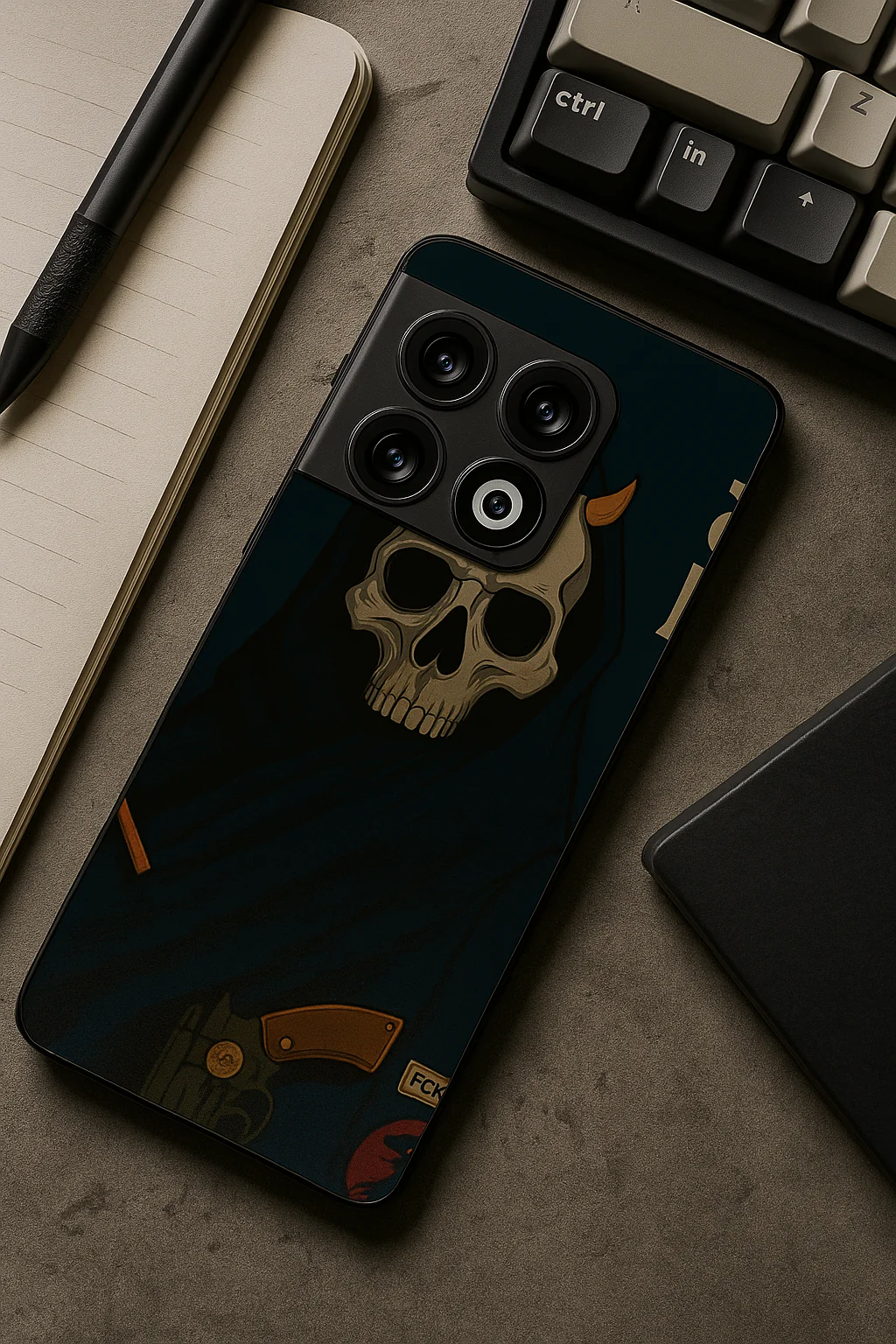 Skullbound Premium Glass Back Cover For One Plus 13, 12, 11, 10, Nord Serie - Image 2