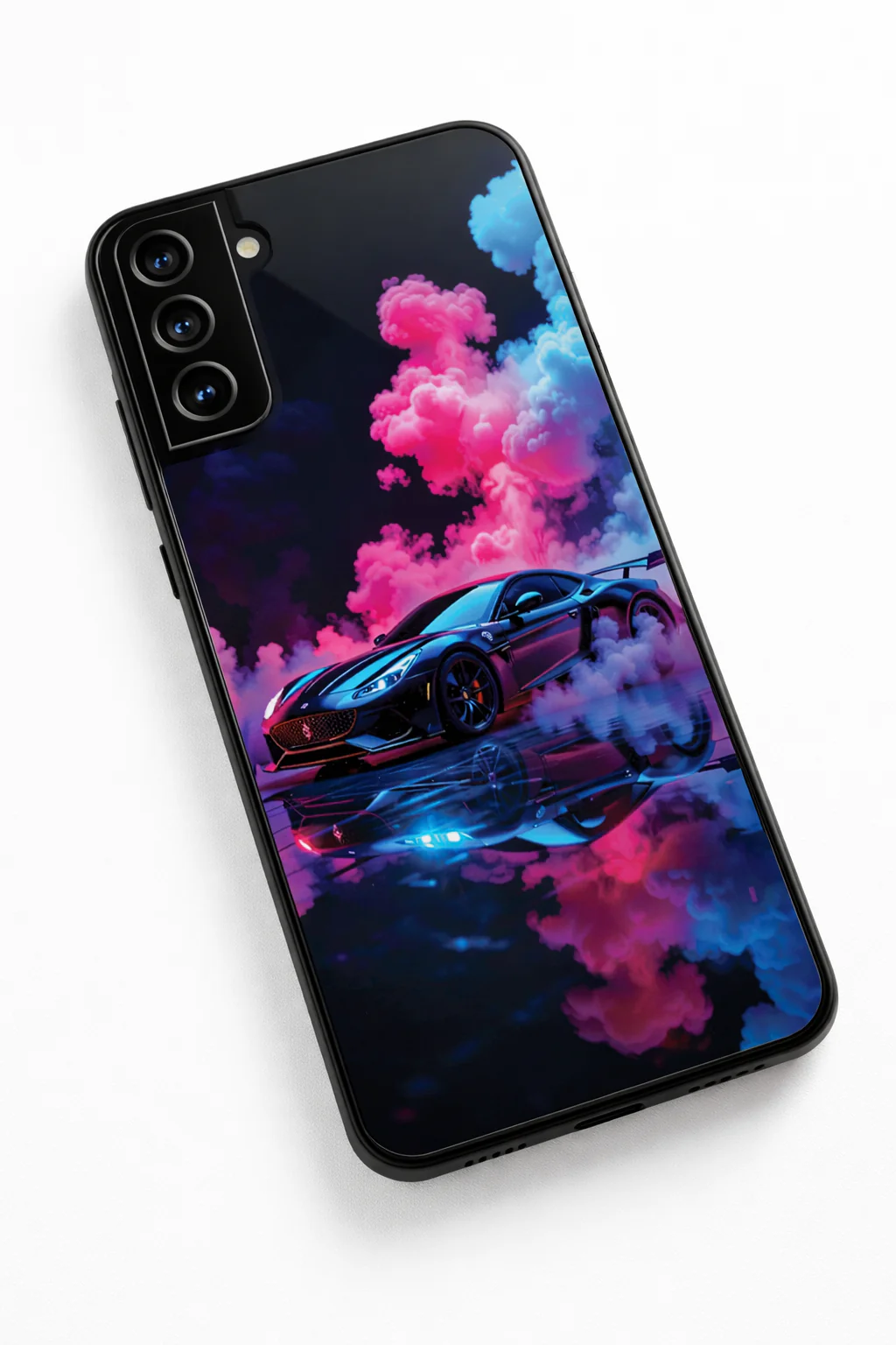 Smoke Racer Premium Glass Back Cover For Galaxy S, A, M & F Series - Image 7