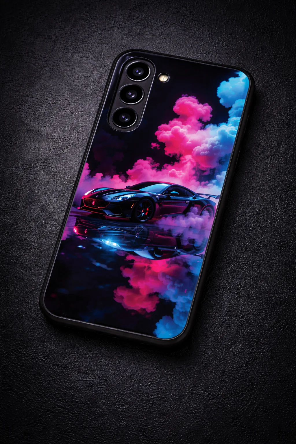 Smoke Racer Premium Glass Back Cover For Galaxy S, A, M & F Series - Image 8