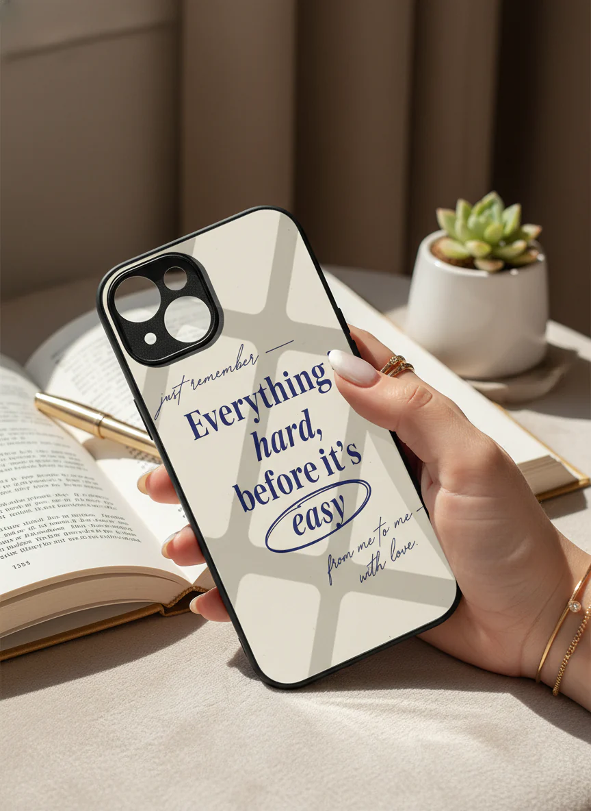 Soft Reminder Premium Glass Back Cover For iPhone 11-17 Models - Image 7