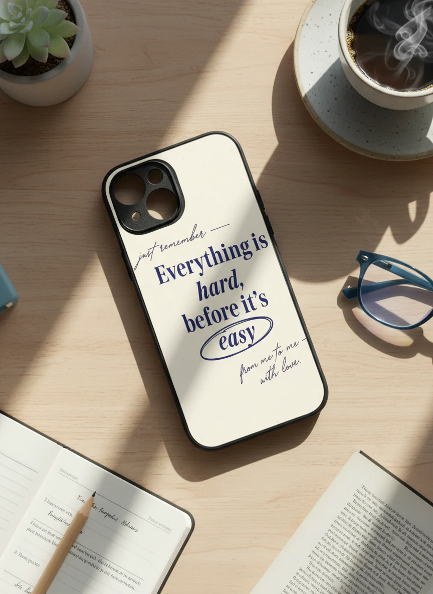 Soft Reminder Premium Glass Back Cover For iPhone 11-17 Models - Image 8