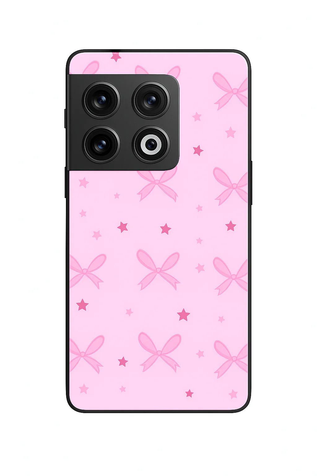 Sparkling Bows Premium Glass Back Cover For One Plus 13, 12, 11, 10, Nord Series - Image 3