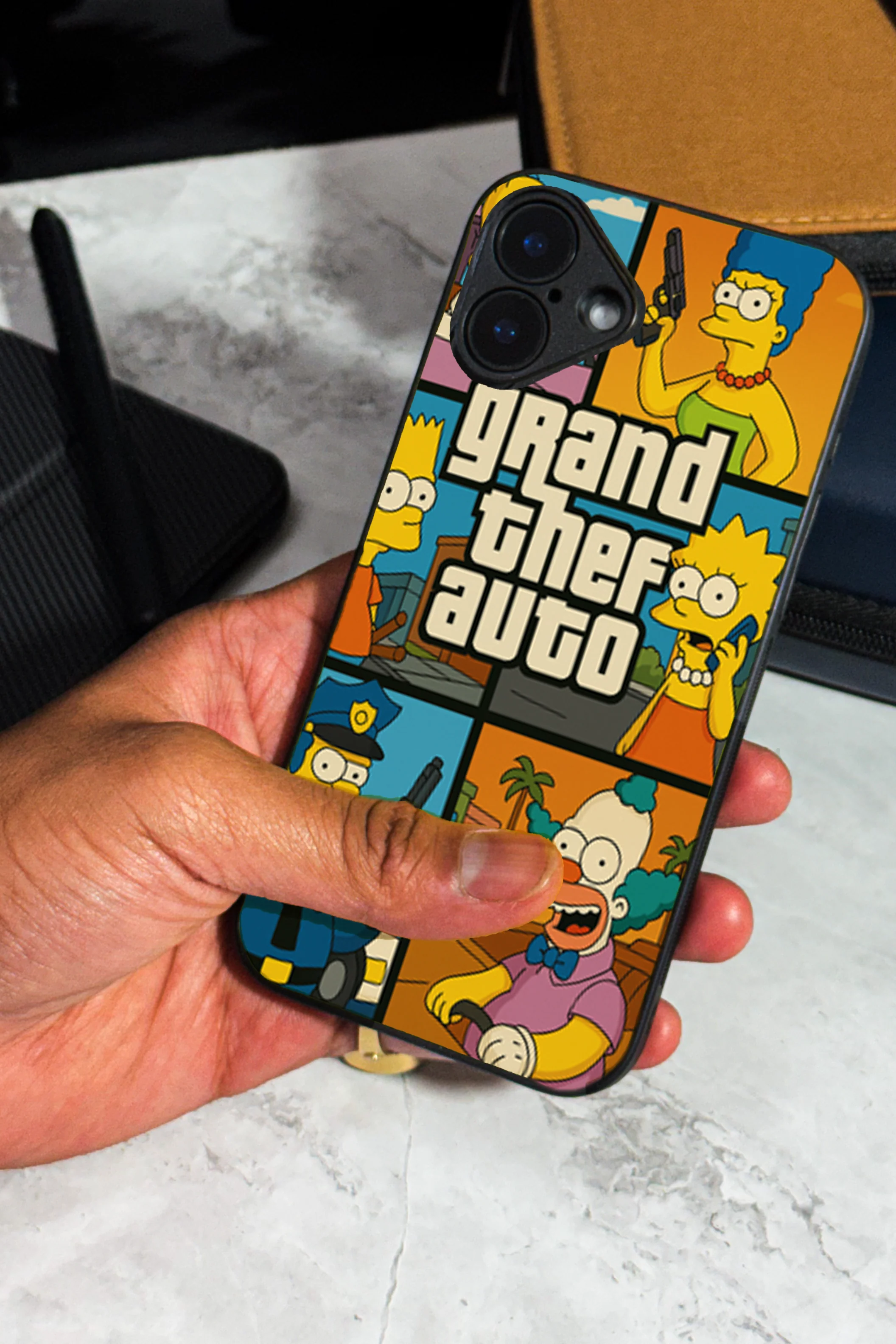 Springfield Auto Premium Glass Back Cover For iPhone 11-17 Models - Image 8