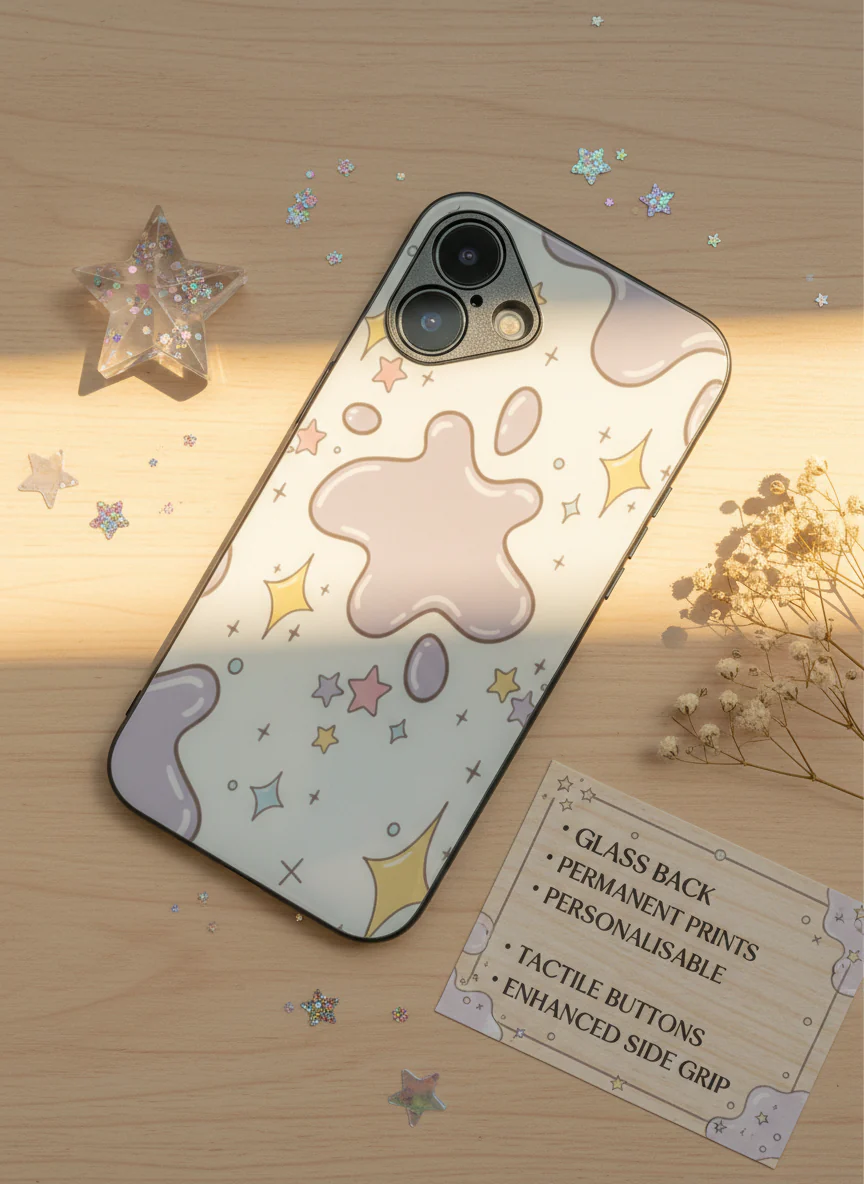 Starry Splash Premium Glass Back Cover For iPhone 11-17 Models - Image 8
