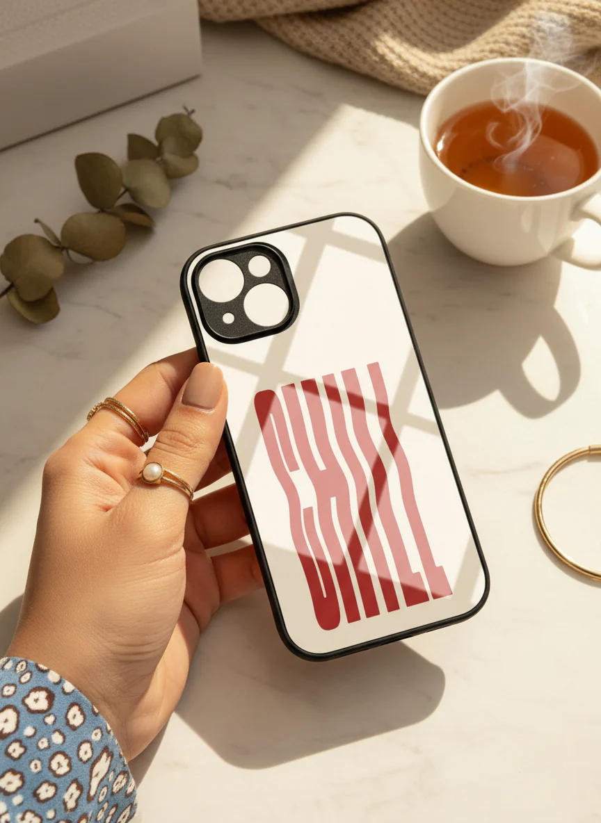 Stay Chill Premium Glass Back Cover For iPhone 11-17 Models - Image 14