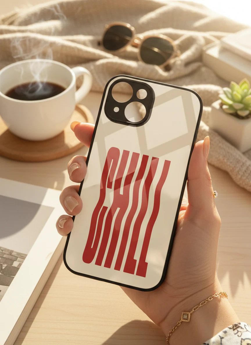 Stay Chill Premium Glass Back Cover For iPhone 11-17 Models - Image 7