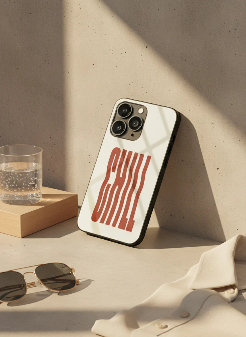 Stay Chill Premium Glass Back Cover For iPhone 11-17 Models - Image 9